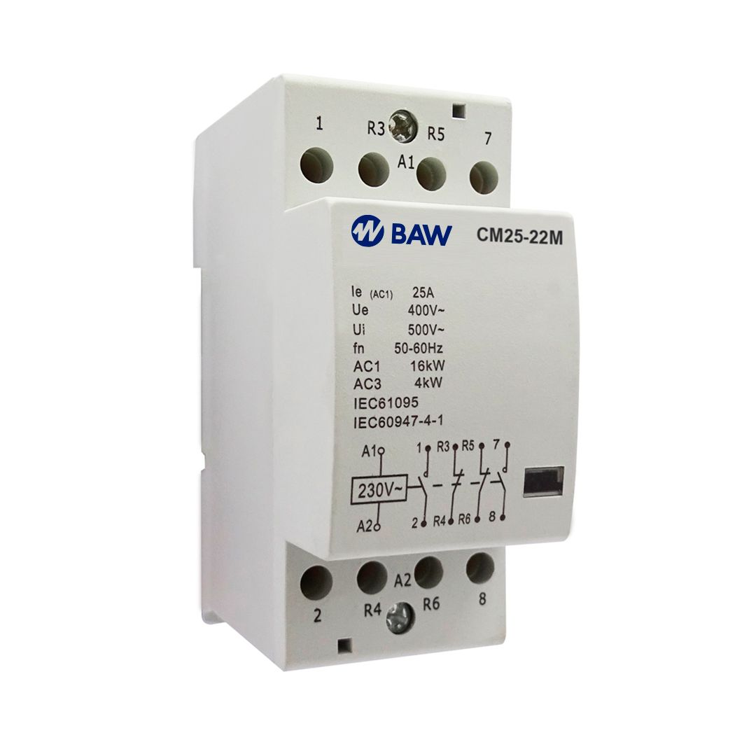 Contactor modular 4P 2NO+2NC. Un=400Vca. In=25A. Uc=230Vca.