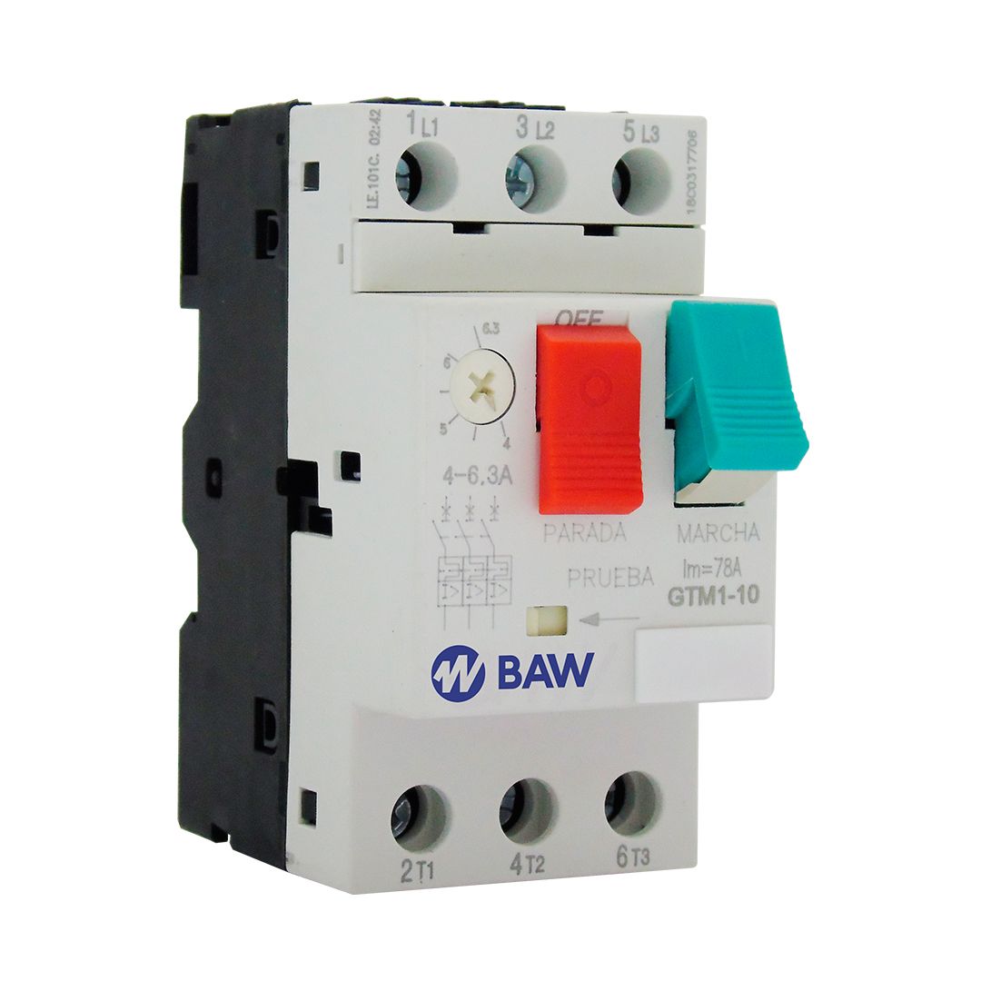 Guardamotor TMg 0,55kW. 380Vca. Ie: 1-1,6A. Icu:100kA.