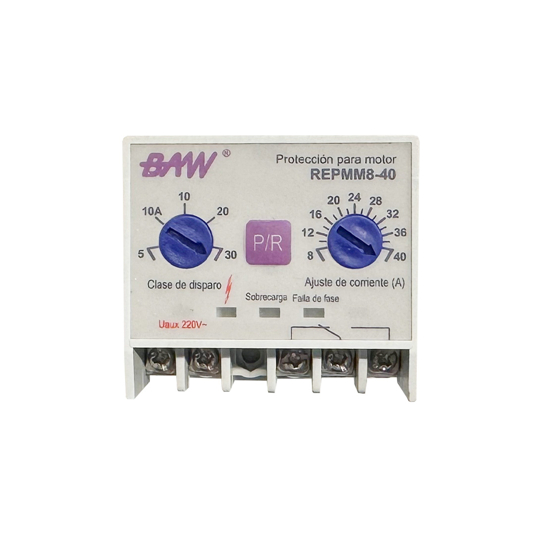 Protección electrónica por sobrecarga p/motor Ir: 8 -40A