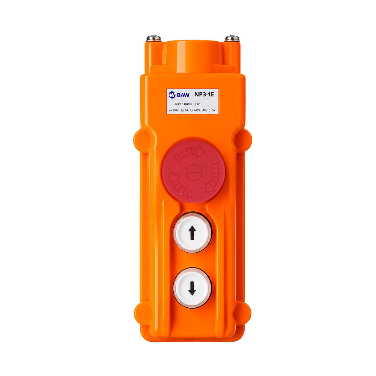 Pulsador colgante industrial con parada de emergencia IP54